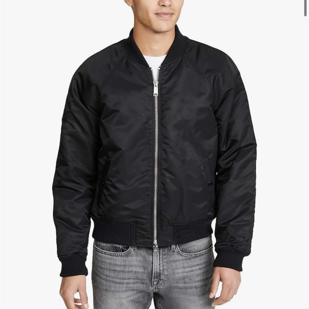 Men’s nylon frame bomber jacket